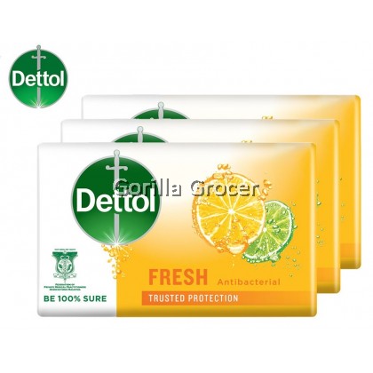 Dettol Antibacterial Fresh Bar Soap 100g (Buy 3 Free 1) Dettol Antibacterial Fresh Bar Soap 100g (Buy 3 Free 1)